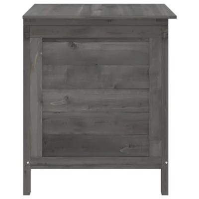 Tuinbox 50x49x56,5 cm massief vurenhout antracietkleurig - thumbnail