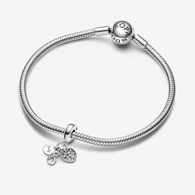 Pandora 792201C01 Hangbedel Family Infinity Triple zilver-zirconia - thumbnail