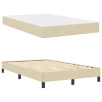 Boxspring bed met matras Crème 120 x 200 cm Stof - thumbnail