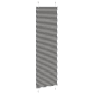 Pliss rolgordijn 55x200 cm stofbreedte 54,4 cm antraciet - thumbnail