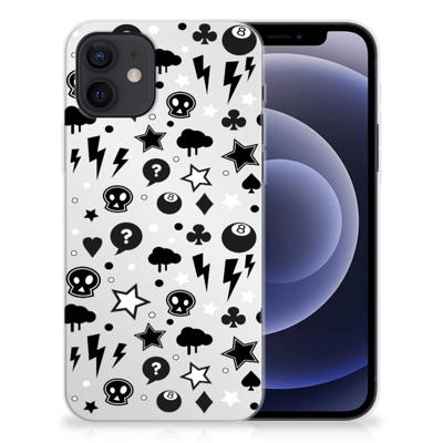 Silicone Back Case iPhone 12 | 12 Pro (6.1") Silver Punk