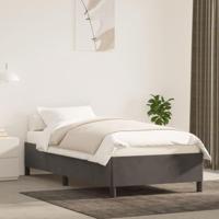 Bedframe zonder matras 80x200 cm fluweel donkergrijs - thumbnail