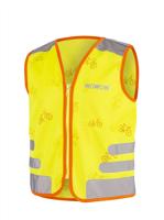 Wowow Reflectievest kids nutty jacket maat l geel - thumbnail