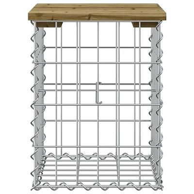 Tuinbank schanskorfontwerp 33x31x42 cm gempregneerd grenenhout