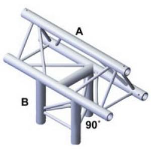 Showtec PT30 Driehoek truss 019 3-weg T-stuk 90g apex up