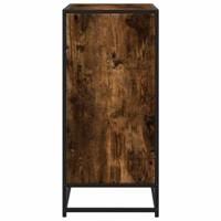 Dressoir 68x35x76 cm bewerkt hout gerookt eikenkleurig - thumbnail