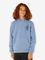 Sweater met capuchon voor jongens grijsblauw - thumbnail