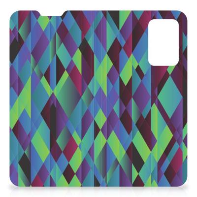 OPPO Find X5 Lite | Reno7 5G Stand Case Abstract Green Blue