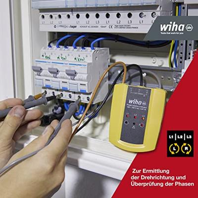 Wiha 45221 Draaiveldtester CAT III 1000 V, CAT IV 600 V LED