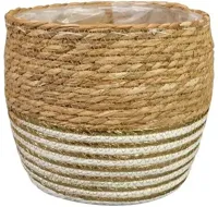 TS bloempot Dorien 25x21cm goud naturel - thumbnail