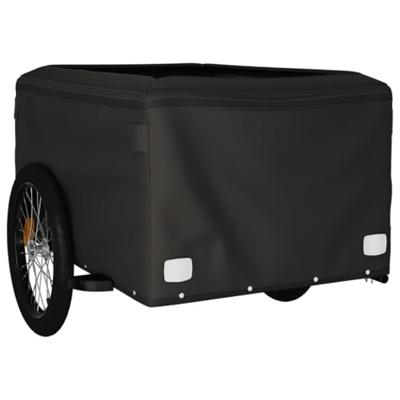 Fietstrailer 45 kg ijzer zwart