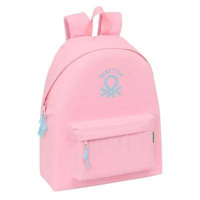Schoolrugzak Benetton Rosa pastel Roze 33 x 42 x 15 cm Schoolrugzak Benetton Rosa pastel Roze 33 x 42 x 15 cm