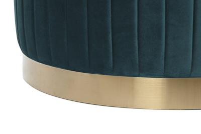 Voetensteun DKD Home Decor Groen Grijs Bordeaux Gouden Metaal Fluweel 80 x 80 x 45 cm