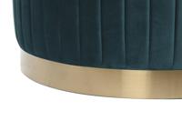 Voetensteun DKD Home Decor Groen Grijs Bordeaux Gouden Metaal Fluweel 80 x 80 x 45 cm - thumbnail