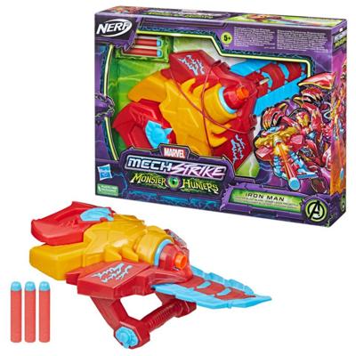 Nerf Marvel Mech Strike Monster Hunters Iron Man + 3 Darts