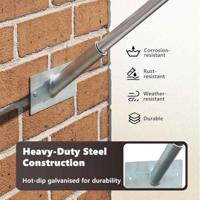 VidaXL Vlaggen mast houder zilver 13 x 6 x 0,2 cm staal - thumbnail