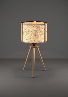 Stars of Light Tafellampje TripodHontongas hout met beige kap - 390325