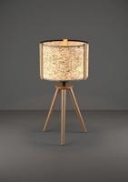 Stars of Light Tafellampje TripodHontongas hout met beige kap - 390325 - thumbnail