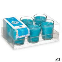 Geurkaarsenset 16 x 6,5 x 11 cm (12 Stuks) Glas Oceaan - thumbnail