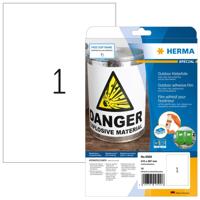 Etiket herma 9500 a4 210x297mm 10st folie wit - thumbnail