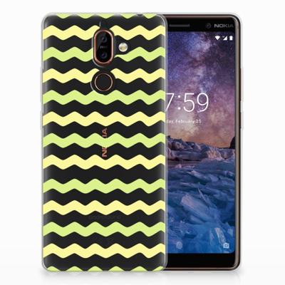 Nokia 7 Plus | TPU bumper | Waves Yellow