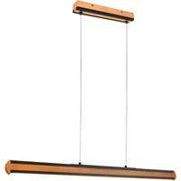 LED Hanglamp 42W - Aanpasbare Kleur - Hout & Metaal - Modern - thumbnail