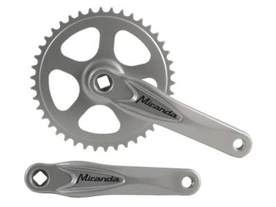 Miranda  alfa 1 crankstel 46t 3/32“, zilver