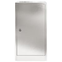 Brievenbus Zwart 30 x 23 x 55 cm Roestvrij staal - thumbnail