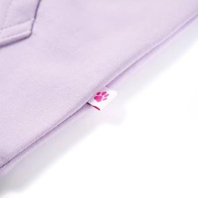 Kindervest met capuchon 116 lila