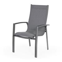 Lucca Dining Stoel Black Grey Textilene SUNS - Suns - thumbnail