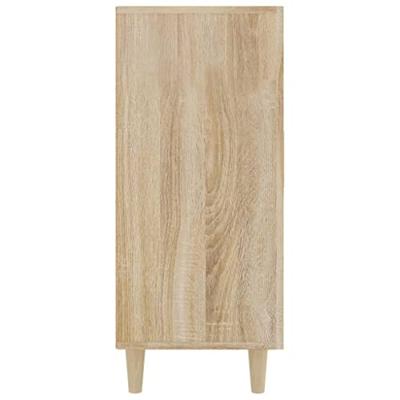 Dressoir 90x34x80 cm bewerkt hout sonoma eikenkleurig Dressoir 90x34x80 cm bewerkt hout sonoma eikenkleurig