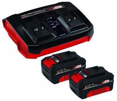 Einhell Power X-Change PXC-Starter-Kit 2x 4,0Ah & Twincharger Kit 4512112 Accu en acculader voor gereedschap 4 Ah Li-ion