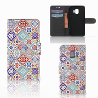 Samsung Galaxy J2 Pro 2018 Bookcase Tiles Color - thumbnail