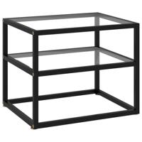 VidaXL Wandtafel 50x40x40 cm gehard glas transparant - thumbnail