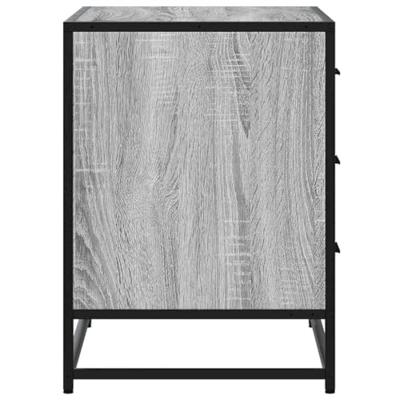 Ladekast 70x41x56 cm bewerkt hout grijs sonoma eikenkleurig Ladekast 70x41x56 cm bewerkt hout grijs sonoma eikenkleurig