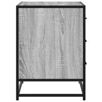 Ladekast 70x41x56 cm bewerkt hout grijs sonoma eikenkleurig - thumbnail