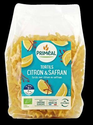 Primeal Fusilli tortils citroen safraan bio 250 Gram