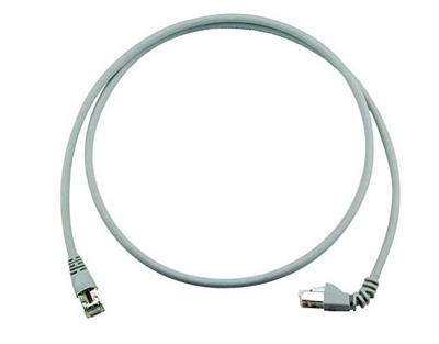 Telegärtner 100008305 RJ45 Netwerkkabel, patchkabel CAT 6A S/FTP 2.00 m Grijs Vlambestendig, Halogeenvrij 1 stuk(s)