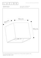 Lucide VERTIGO - Oplaadbare Wandlamp Binnen/Buiten - Accu/Batterij - LED Dimb. - 1x6W 2700K - IP54 - Bewegingssensor - Magnetisch - Zwart - thumbnail
