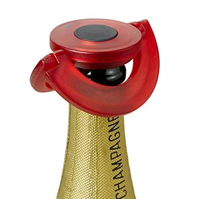 Adhoc champagnestop Gusto 8,2 x 1,7 cm siliconen rood Adhoc champagnestop Gusto 8,2 x 1,7 cm siliconen rood