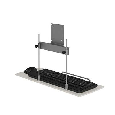 Dataflex 51.582 toetsenbord- en muishouder, metaal, zilver, 59,6 x 23,0 x 0,6 cm