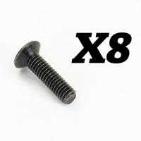 FTX - Rokatan Flat Head Cross Screw M2,5X10 (FTX10190) - thumbnail