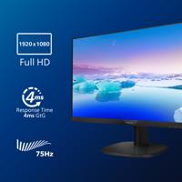 Philips 273V7QDAB - 27-inch FHD-monitor, 75 Hz, 4 ms, IPS, luidsprekers, slim beeld, smalle rand, LowBlue-modus (1920 x 1080, 250 cd/m², HDMI/VGA/DVI) - thumbnail