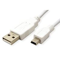 VALUE USB 2.0 kabel, type A - 5-Pin Mini, Typ A 5 Pin Mini , wit, 1,8 m - thumbnail