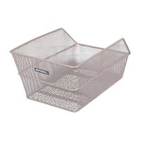 Basil Fietsmand cento achtermand 24 x 38,5 x 11 cm - nude metallic - thumbnail