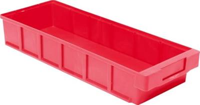 LA-KA-PE Stellingbak | L500xB186xH83mm | rood polypropyleen | 8 stuks - VKB 500/186 ROT VKB 500/186 ROT