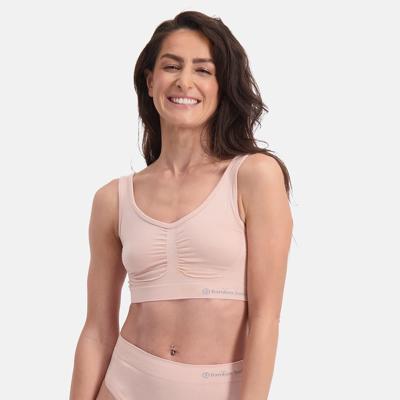 2-pak naadloze BH&apos;s - Nova - Bamboe bustier Bh tops - Zwart - Huidskleur