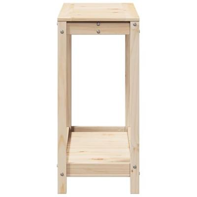 VidaXL Oppottafel met schap 108x35x75 cm massief grenenhout - thumbnail