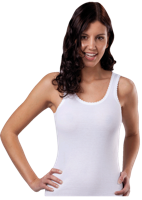 Dames hemd Extra lang - 160 - 58 - Wit - Top - Singlet - 58 - 58 - 58 - 58 - thumbnail