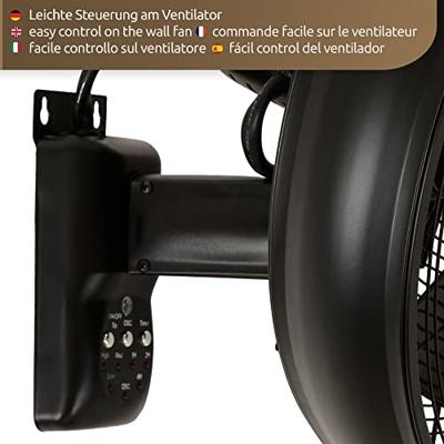 Beacon Zwarte wandventilatorBreeze Wall Fan Ø 46cm - 213124EU